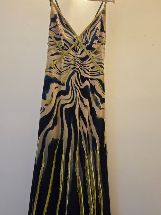 Karen Millen Dresses & Skirts - Animal print, long dress with beads details